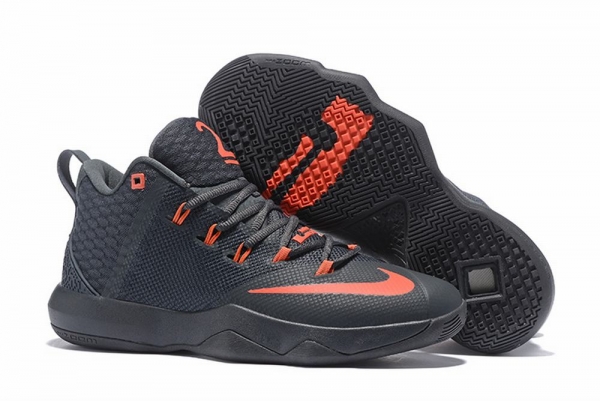 Nike Lebron James Ambassador 9 Shoes Black Orange